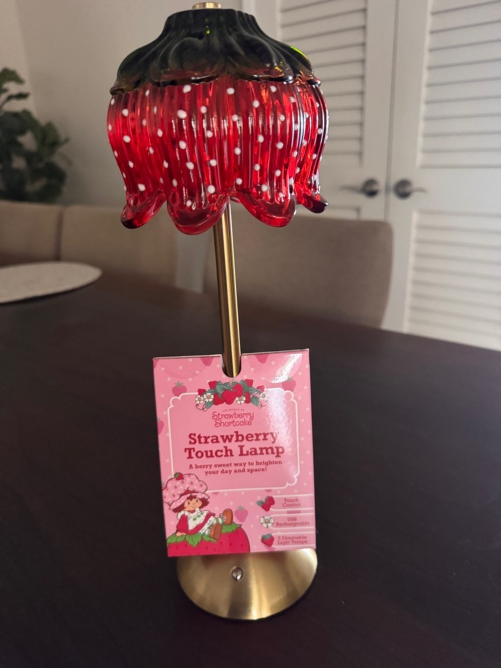 Strawberry Shortcake Touch Lamp 🍓